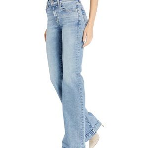 7 FOR ALL MANKIND ORIGINAL TROUSER FLARE LEG LIGHT WASH NWT SZ 30